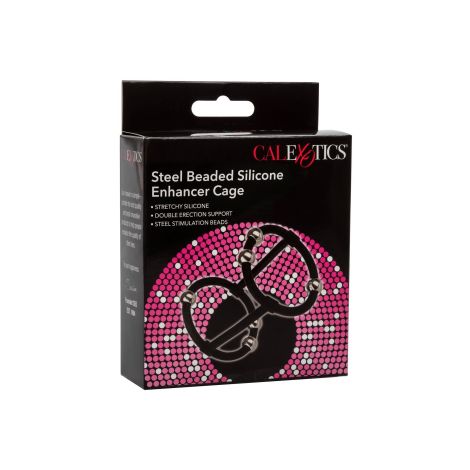 Beaded Silicone Enhancer Cage Black - 2