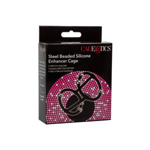 Beaded Silicone Enhancer Cage Black - image 2