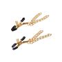 Ride Em Denim Nipple Clamps Gold - 4