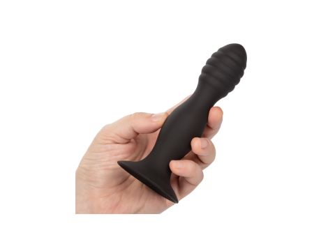 Ribbed Anal Stud Black - 5