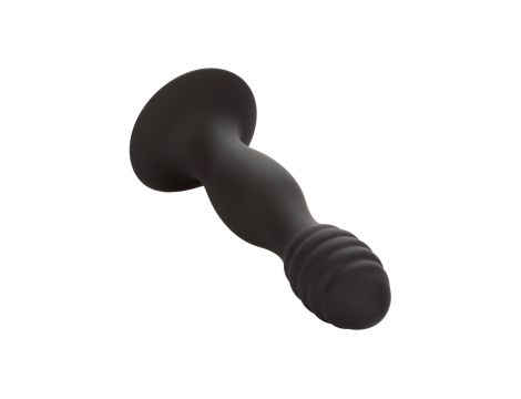 Ribbed Anal Stud Black - 7