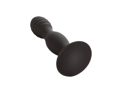 Ribbed Anal Stud Black - 8