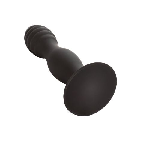 Ribbed Anal Stud Black - 8