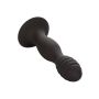 Ribbed Anal Stud Black - 8