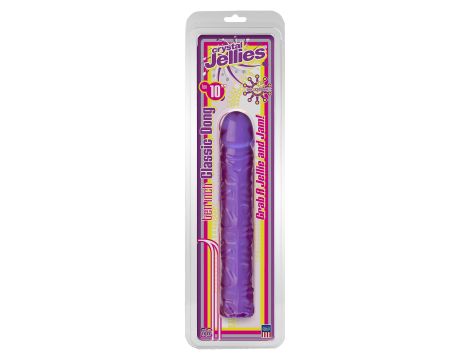 Dildo-CLASSIC JELLY DONG 10"""""""" PURPLE