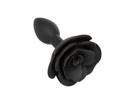 Small Rose Anal Plug Black