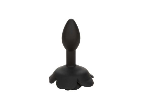 Small Rose Anal Plug Black - 2