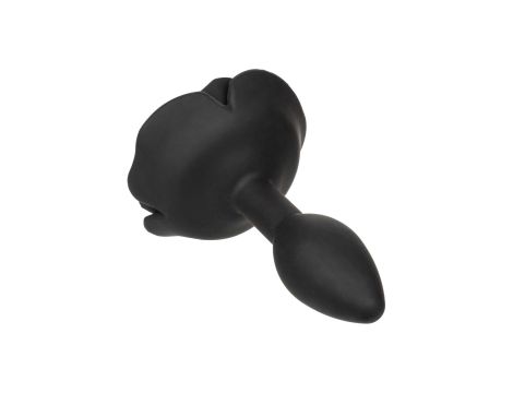 Small Rose Anal Plug Black - 5