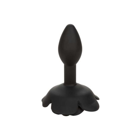 Small Rose Anal Plug Black - 2