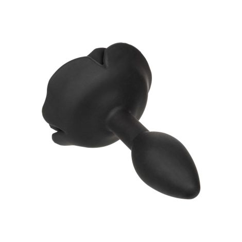 Small Rose Anal Plug Black - 5