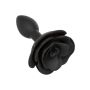 Small Rose Anal Plug Black - 2