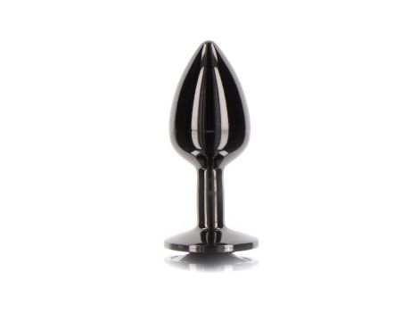 Butt Plug With Diamond Jewel S Black - 3