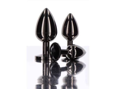 Butt Plug With Diamond Jewel S Black - 4