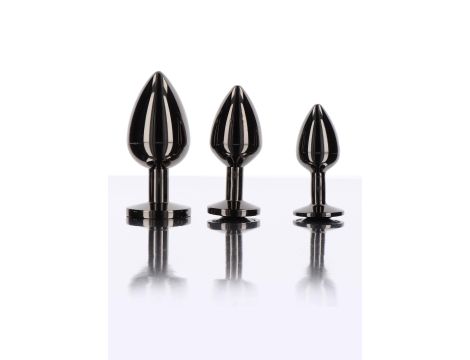 Butt Plug With Diamond Jewel S Black - 5