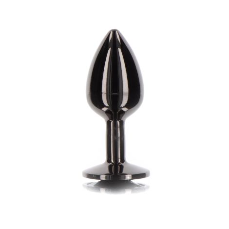 Butt Plug With Diamond Jewel S Black - 3