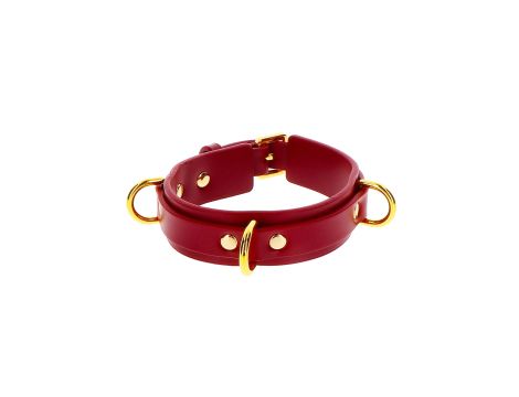 D-Ring Collar Deluxe Red