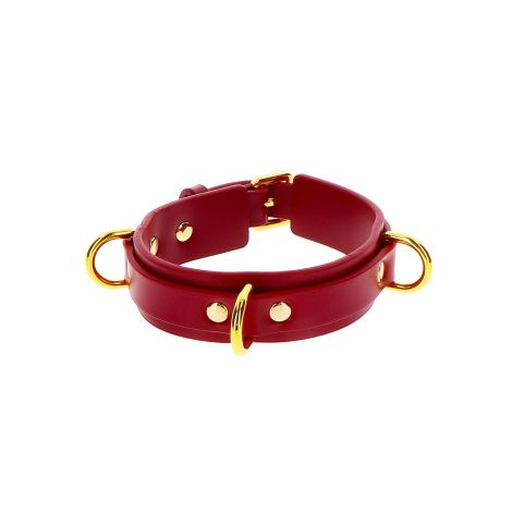 D-Ring Collar Deluxe Red