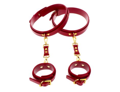 Wrist To Thigh Cuff Set Red - 2