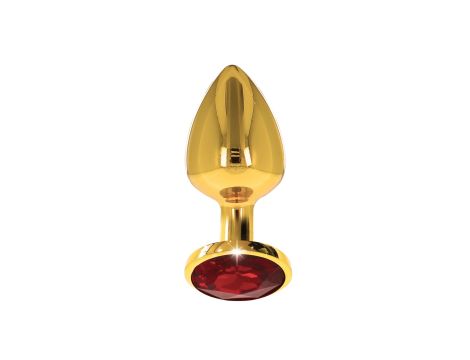 Butt Plug With Diamond Jewel S Gold - 3