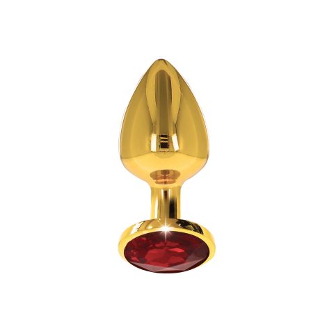 Butt Plug With Diamond Jewel S Gold - 3