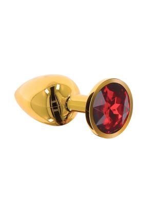 Butt Plug With Diamond Jewel S Gold