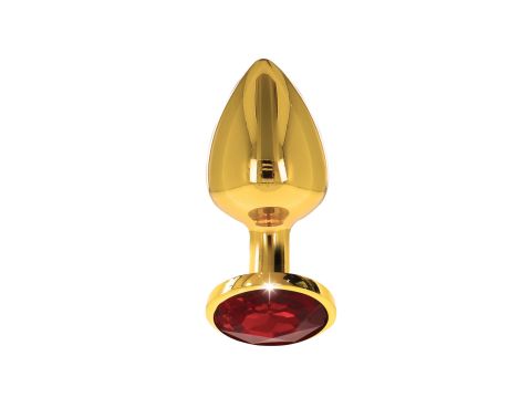 Butt Plug With Diamond Jewel M Gold - 3