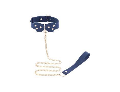 Silicone Collar and Leash Blue - 4