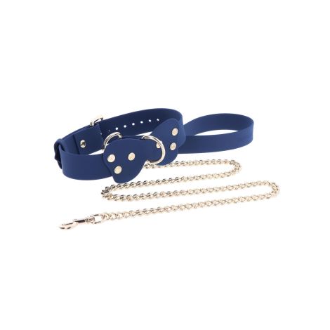 Silicone Collar and Leash Blue - 5