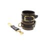 Studded Wrist Cufs Set Black - 7