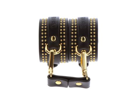 Studded Ankle Cuffs Set Black - 5