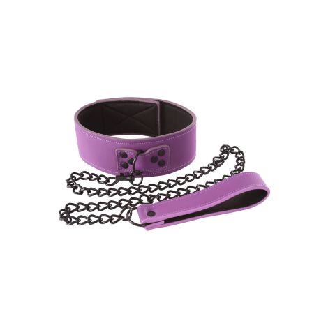 Lust Bondage Collar Purple