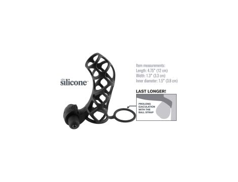 FX Extreme Silicone Power Cage Black - 4