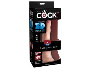 3D Triple Density Cock 7 inch Light skin tone - image 2