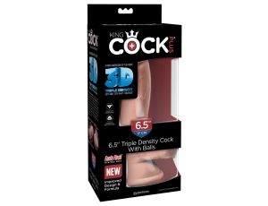 3D Cock with Balls 6.5 inch Light skin tone - image 2