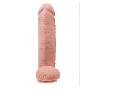 Cock 12 Inch With Balls Light skin tone