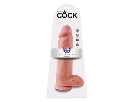 Cock 12 Inch With Balls Light skin tone - 2