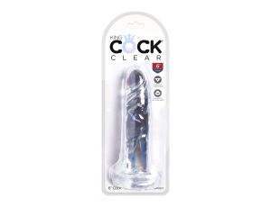 King Cock 6 Inch Cock Transparent - image 2