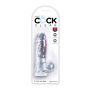 King Cock 5 Inch Cock w Balls Transparent - 3