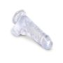 King Cock 5 Inch Cock w Balls Transparent - 5