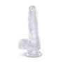 King Cock 6 Inch Cock w Balls Transparent - 2