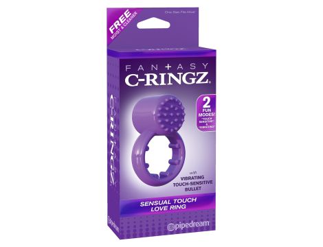 Pierścień-SENSUAL TOUCH LOVE RING PURPLE - 2