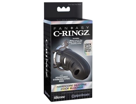 Hardcore Silicone Cock Block Black - 2