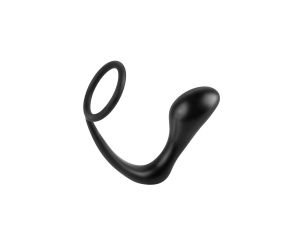 Ass-Gasm Cockring Plug Black