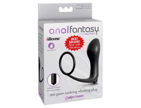 Cockring Vibrating Plug Black - 2