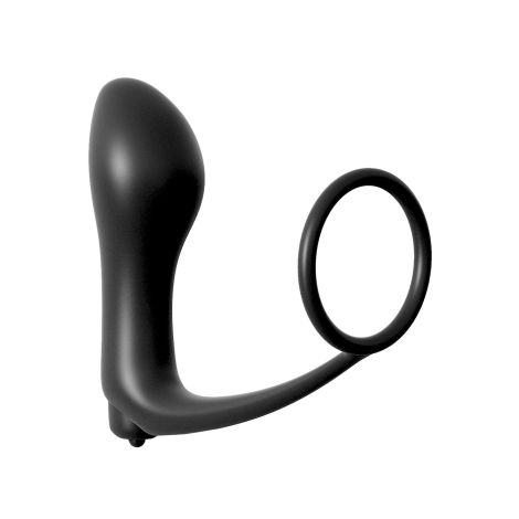 Cockring Vibrating Plug Black