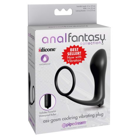 Cockring Vibrating Plug Black - 2