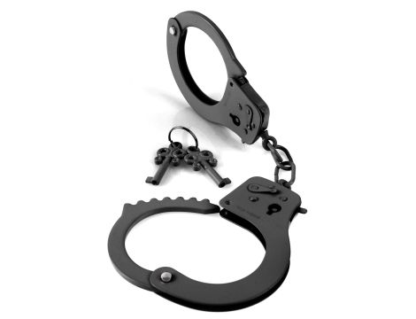 Designer Metal Handcuffs Black