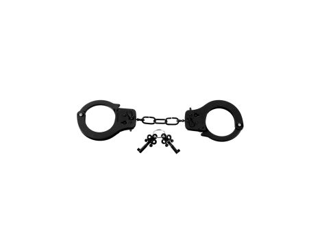 Designer Metal Handcuffs Black - 3