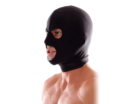 Spandex 3 Hole Hood Black - 3