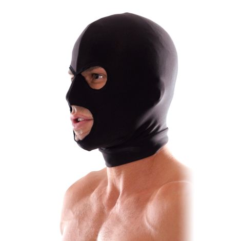 Spandex 3 Hole Hood Black - 3